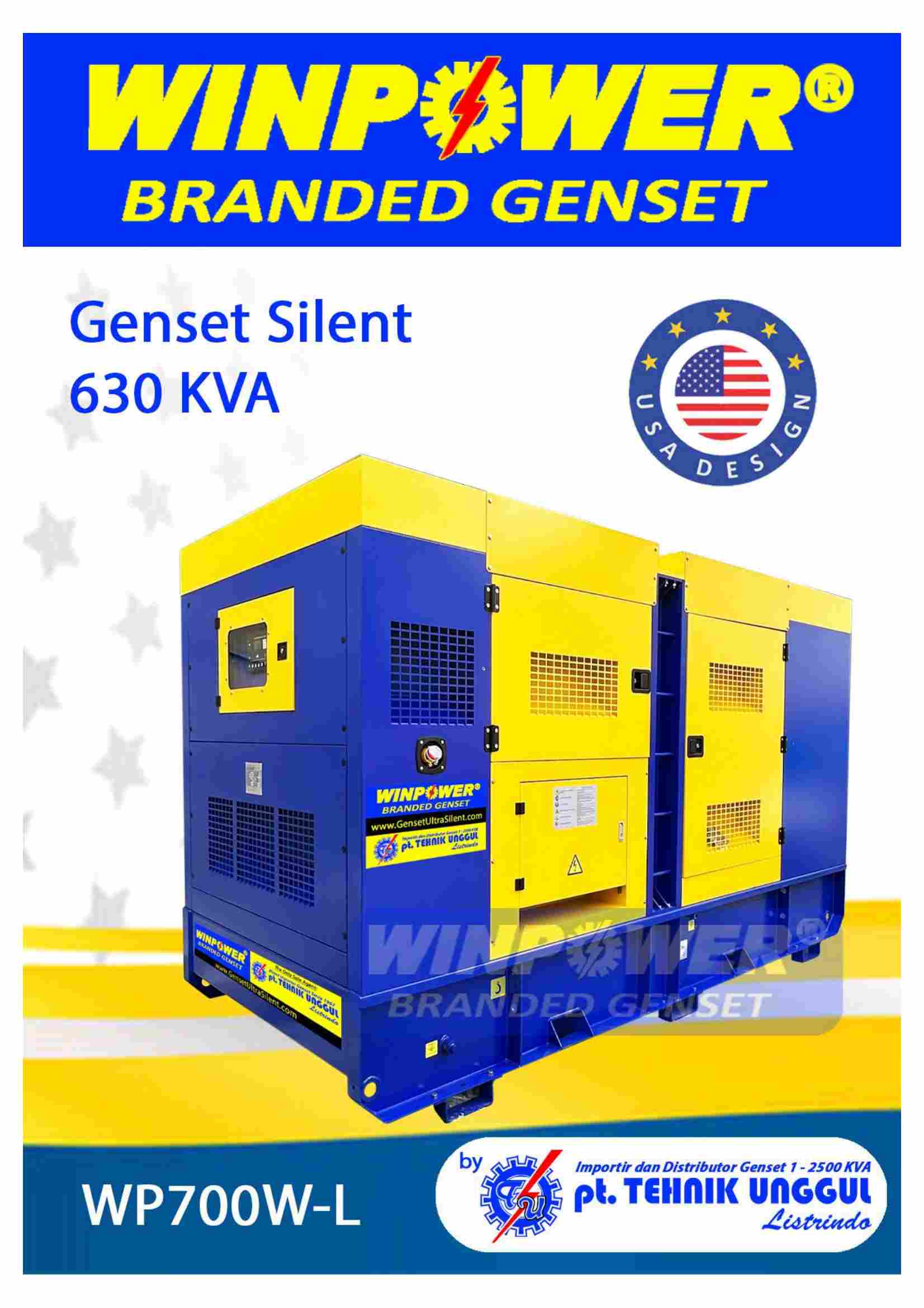 WP700W-L - GENSET SILENT WINPOWER 630 KVA