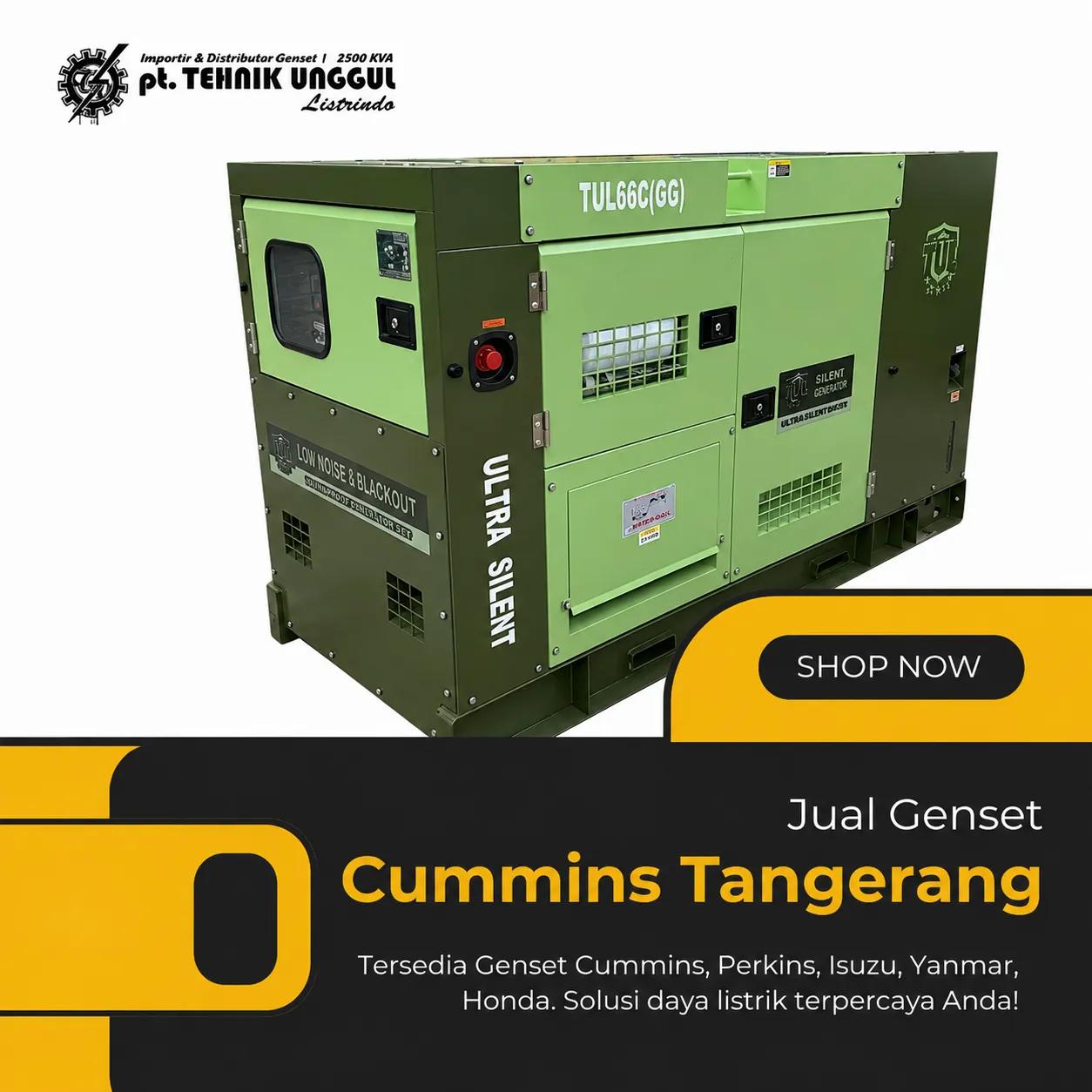 Jual Genset Cummins Tangerang